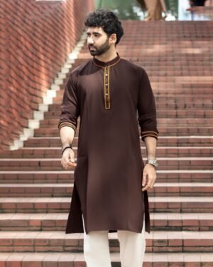 Premium Microstitch Embroidered Panjabi