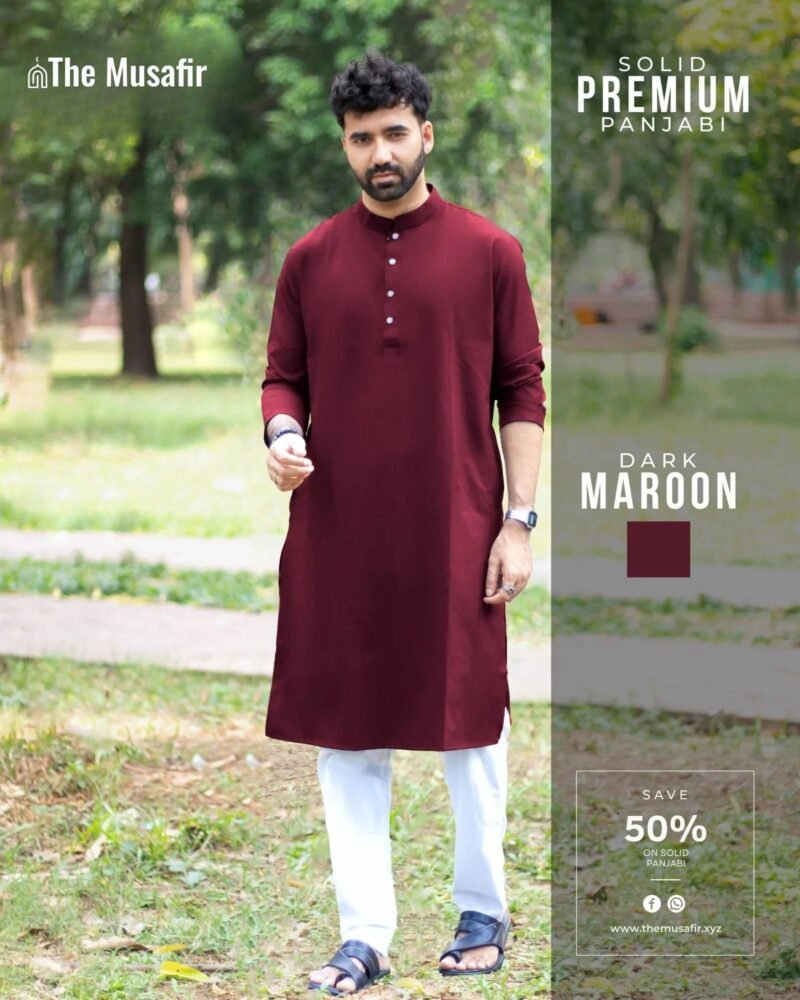 Maroon-Color-Solid-Panjabi.jpg