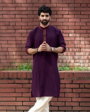 Premium Microstitch Embroidered Panjabi