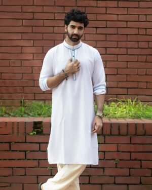 Premium Microstitch Embroidered Panjabi